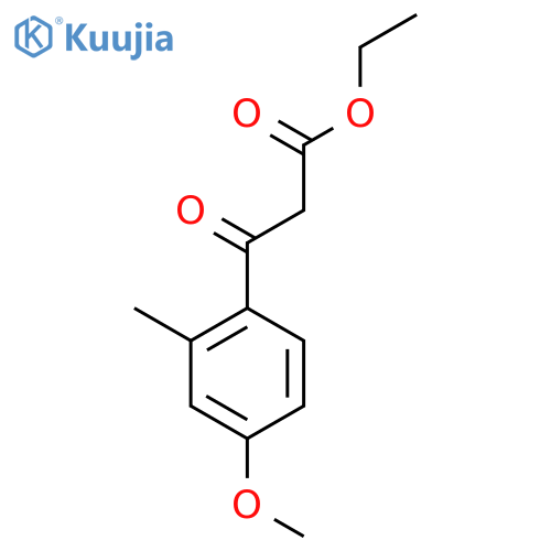 Ethyl (4-methoxy-2-methylbenzoyl)acetate structure