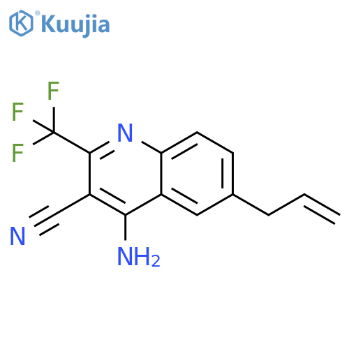 6-Allyl-4-amino-2-(trifluoromethyl)quinoline-3-carbonitrile structure