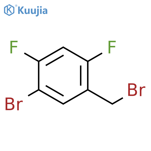 1-bromo-5-(bromomethyl)-2,4-difluorobenzene structure