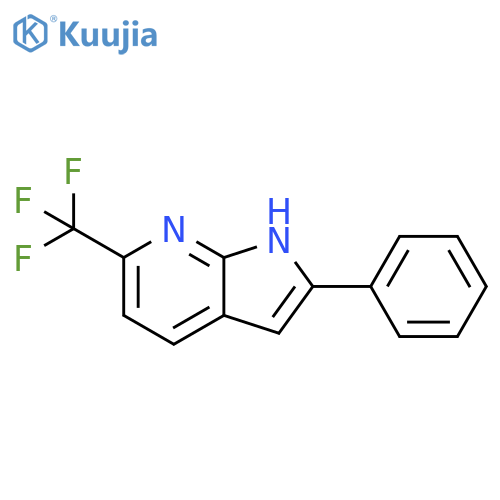 2-Phenyl-6-(trifluoromethyl)-1H-pyrrolo[2,3-b]pyridine structure