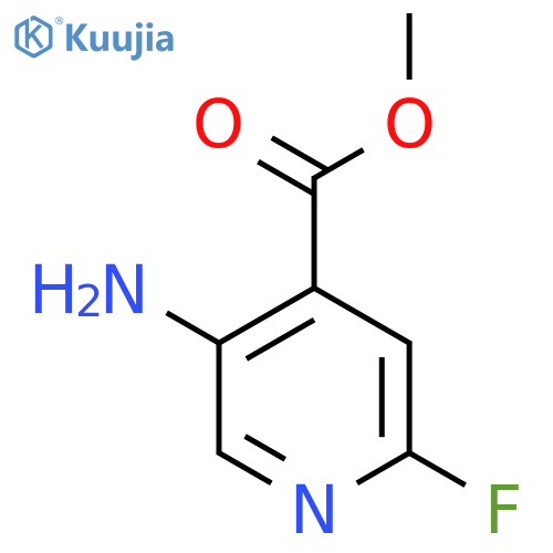 Methyl 5-amino-2-fluoroisonicotinate structure
