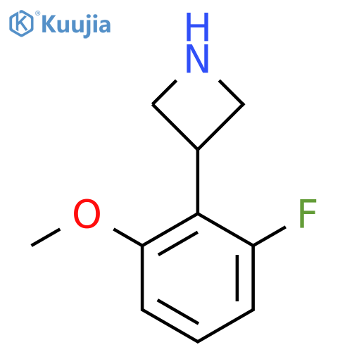 3-(2-fluoro-6-methoxyphenyl)azetidine structure
