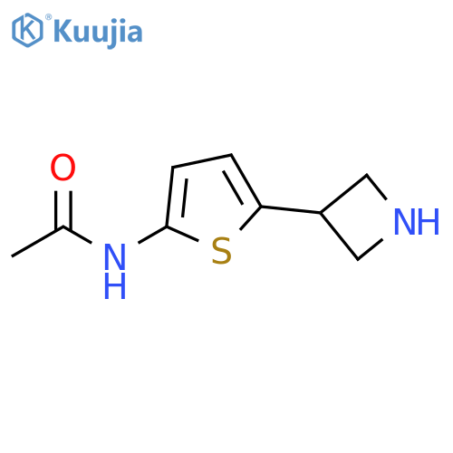 Acetamide, N-[5-(3-azetidinyl)-2-thienyl]- structure
