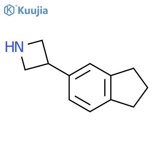 3-(2,3-dihydro-1H-inden-5-yl)azetidine structure