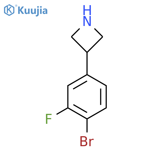 3-(4-bromo-3-fluorophenyl)azetidine structure