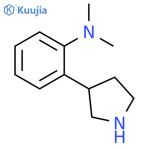 N,N-dimethyl-2-(pyrrolidin-3-yl)aniline structure