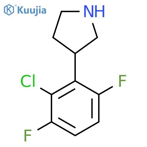 3-(2-chloro-3,6-difluorophenyl)pyrrolidine structure