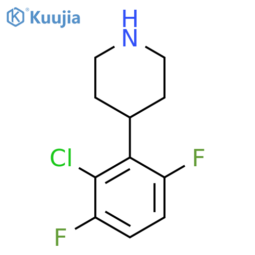 4-(2-Chloro-3,6-difluorophenyl)piperidine structure