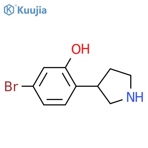 5-bromo-2-(pyrrolidin-3-yl)phenol structure