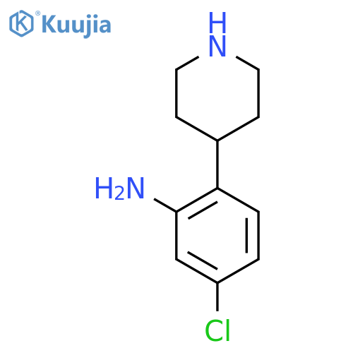 5-chloro-2-(piperidin-4-yl)aniline structure