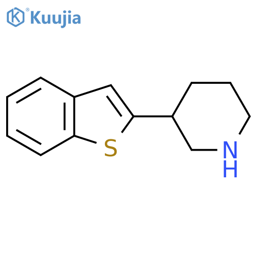 3-(1-benzothiophen-2-yl)piperidine structure