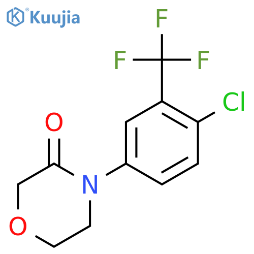 4-4-chloro-3-(trifluoromethyl)phenylmorpholin-3-one structure