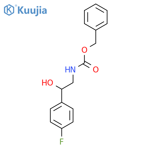 benzyl N-2-(4-fluorophenyl)-2-hydroxyethylcarbamate structure