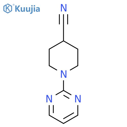 1-Pyrimidin-2-ylpiperidine-4-carbonitrile structure