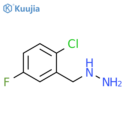 (2-chloro-5-fluorophenyl)methylhydrazine structure