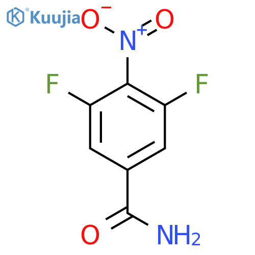 3,5-Difluoro-4-nitrobenzamide structure