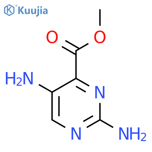 Methyl 2,5-diaminopyrimidine-4-carboxylate structure