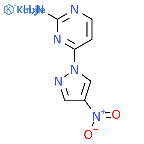 4-(4-Nitro-1H-pyrazol-1-yl)pyrimidin-2-amine structure