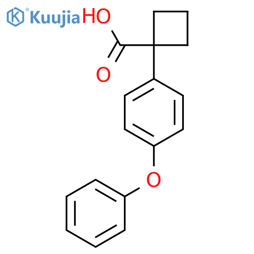 1-(4-Phenoxyphenyl)cyclobutane-1-carboxylic acid structure