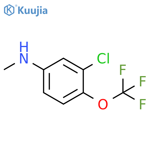 3-Chloro-N-methyl-4-(trifluoromethoxy)aniline structure
