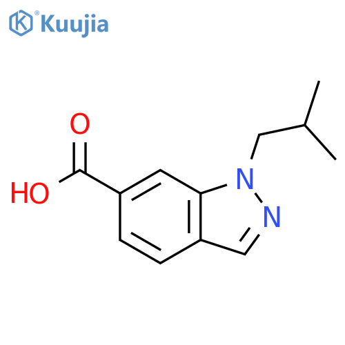 1-isobutyl-1H-indazole-6-carboxylic acid structure