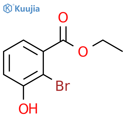 2-Bromo-3-hydroxybenzoic acid ethyl ester structure