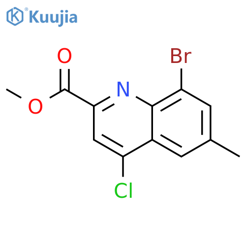 methyl 8-bromo-4-chloro-6-methylquinoline-2-carboxylate structure