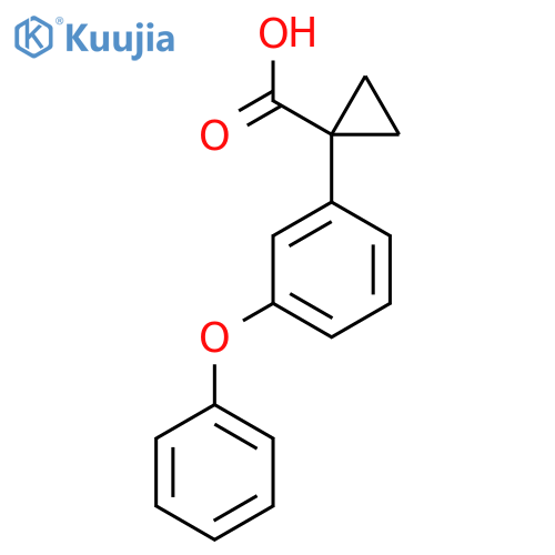 1-(3-phenoxyphenyl)cyclopropane-1-carboxylic acid structure