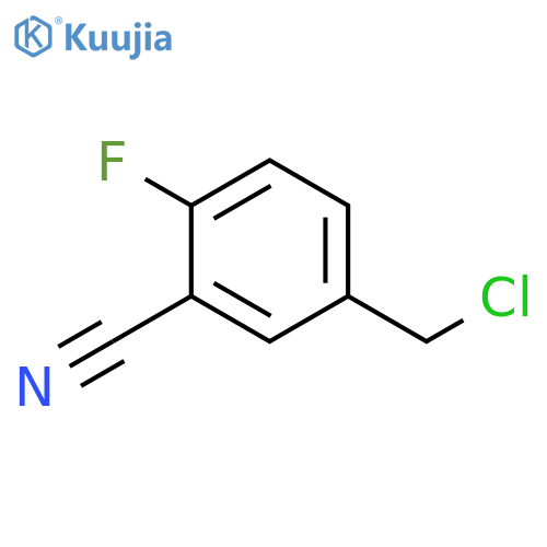 5-(chloromethyl)-2-fluorobenzonitrile structure