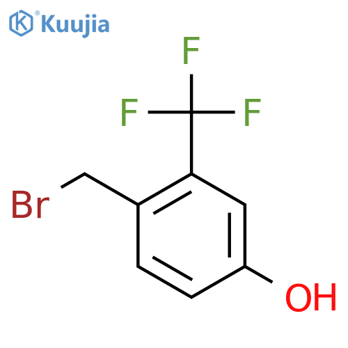 4-(Bromomethyl)-3-(trifluoromethyl)phenol structure
