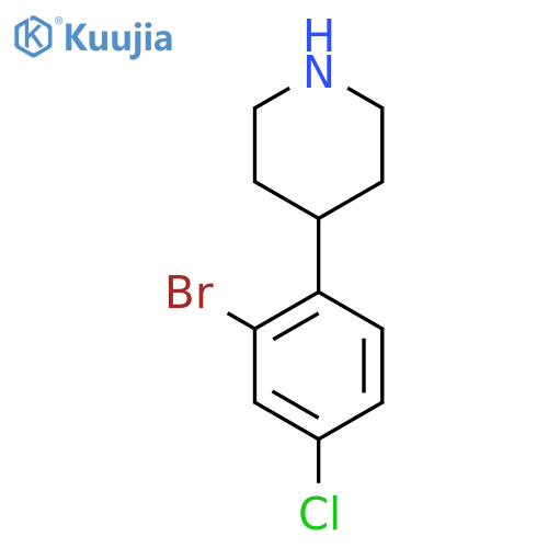 4-(2-bromo-4-chlorophenyl)piperidine structure