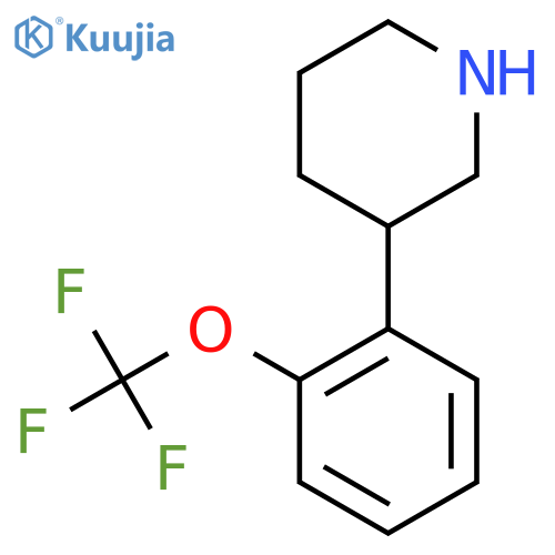 3-2-(trifluoromethoxy)phenylpiperidine structure
