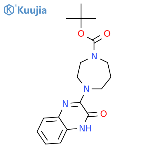 tert-Butyl 4-(3-oxo-3,4-dihydroquinoxalin-2-yl)-1,4-diazepane-1-carboxylate structure