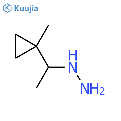 1-(1-methylcyclopropyl)ethylhydrazine structure