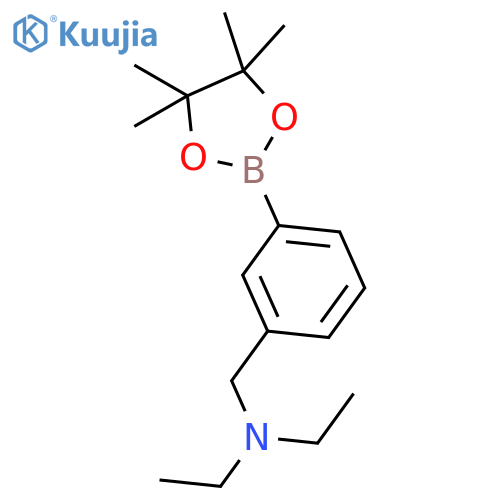 3-(N,N-Diethylaminomethyl)phenylboronic acid, pinacol ester structure