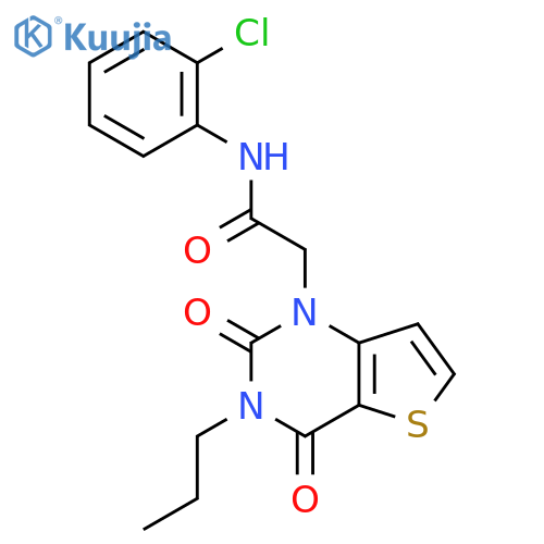 N-(2-chlorophenyl)-2-{2,4-dioxo-3-propyl-1H,2H,3H,4H-thieno[3,2-d]pyrimidin-1-yl}acetamide structure