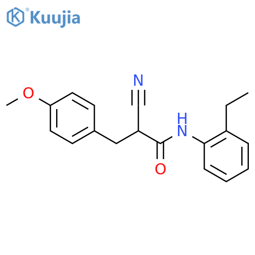 2-Cyano-N-(2-ethylphenyl)-3-(4-methoxyphenyl)propanamide structure