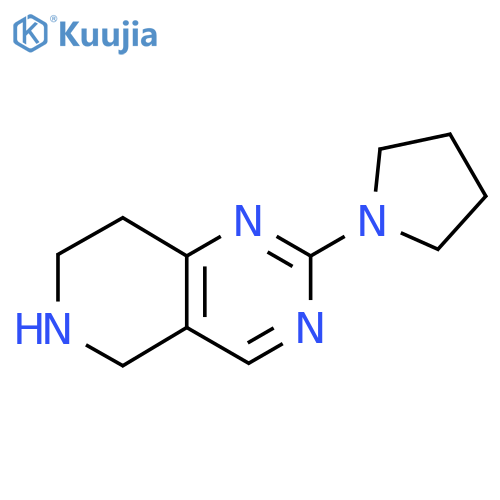 1-{5H,6H,7H,8H-pyrido4,3-dpyrimidin-2-yl}pyrrolidine structure
