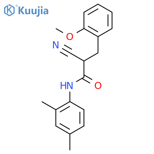 2-Cyano-N-(2,4-dimethylphenyl)-3-(2-methoxyphenyl)propanamide structure