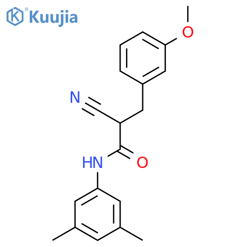 2-Cyano-N-(3,5-dimethylphenyl)-3-(3-methoxyphenyl)propanamide structure