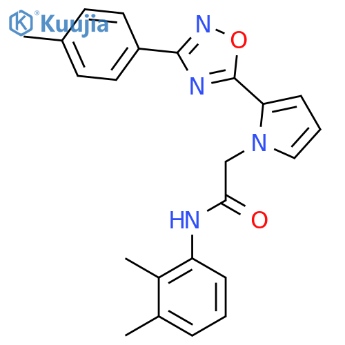 N-(2,3-dimethylphenyl)-2-{2-[3-(4-methylphenyl)-1,2,4-oxadiazol-5-yl]-1H-pyrrol-1-yl}acetamide structure