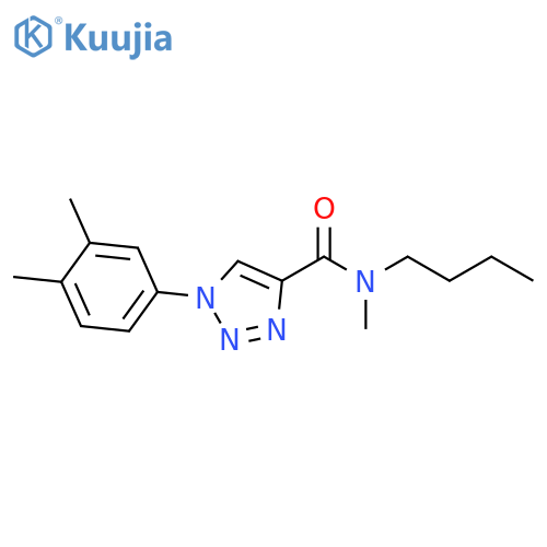 N-butyl-1-(3,4-dimethylphenyl)-N-methyl-1H-1,2,3-triazole-4-carboxamide structure
