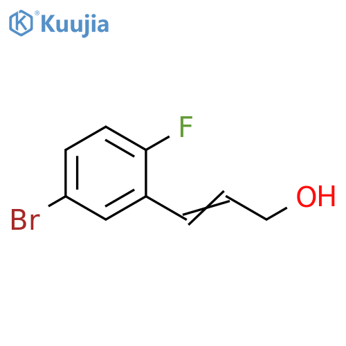 3-(5-bromo-2-fluorophenyl)prop-2-en-1-ol structure