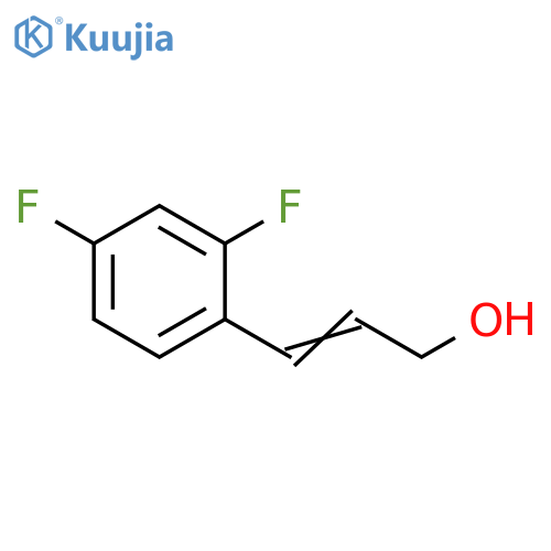3-(2,4-difluorophenyl)prop-2-en-1-ol structure
