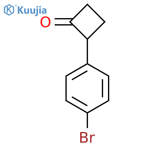 2-(4-Bromophenyl)cyclobutan-1-one structure