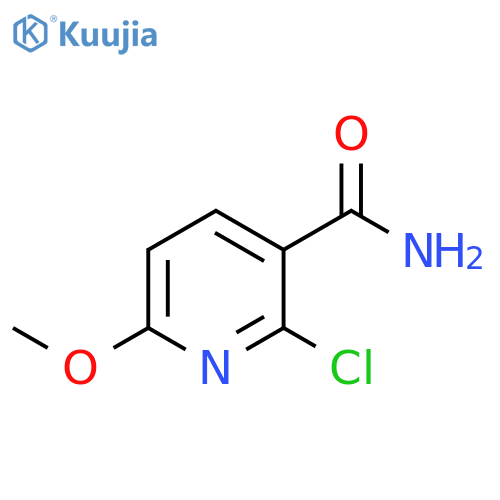 2-chloro-6-methoxypyridine-3-carboxamide structure