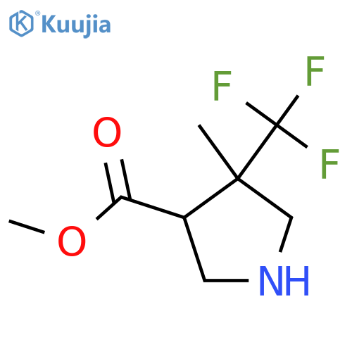 Methyl 4-methyl-4-(trifluoromethyl)pyrrolidine-3-carboxylate structure