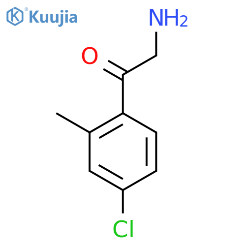 2-amino-1-(4-chloro-2-methylphenyl)ethan-1-one structure