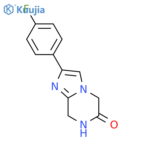 2-(4-fluorophenyl)-7,8-dihydro-Imidazo[1,2-a]pyrazin-6(5H)-one structure
