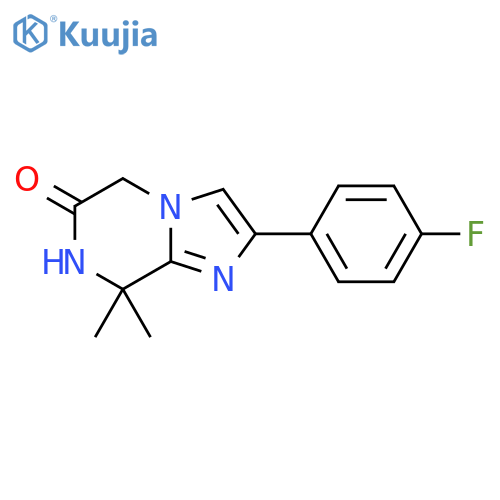 2-(4-Fluorophenyl)-8,8-dimethyl-7,8-dihydroimidazo[1,2-A]pyrazin-6(5H)-one structure